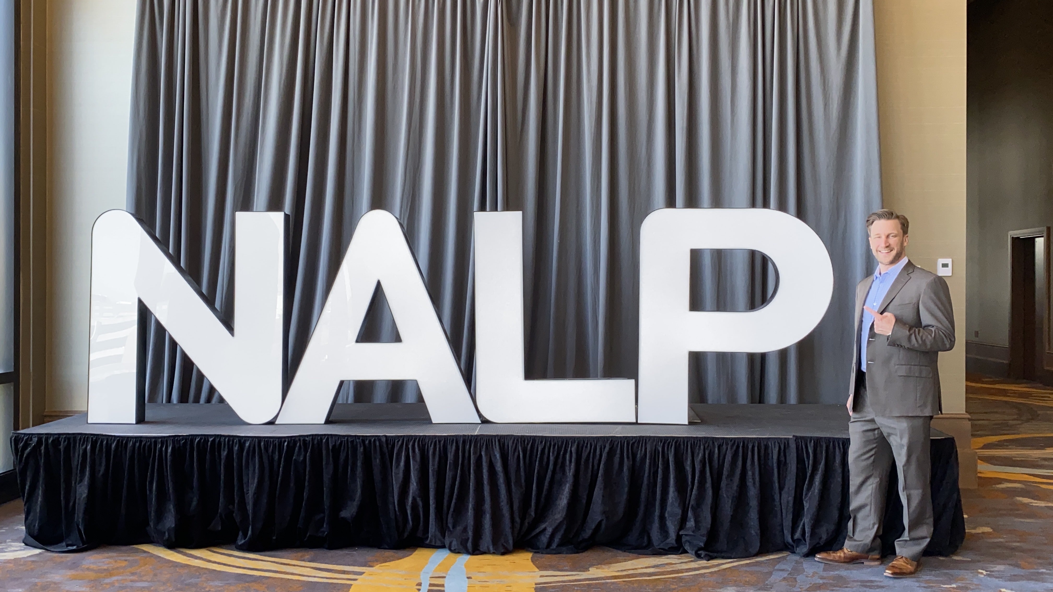 2019-10 GIE EXPO - Jack with NALP Sign
