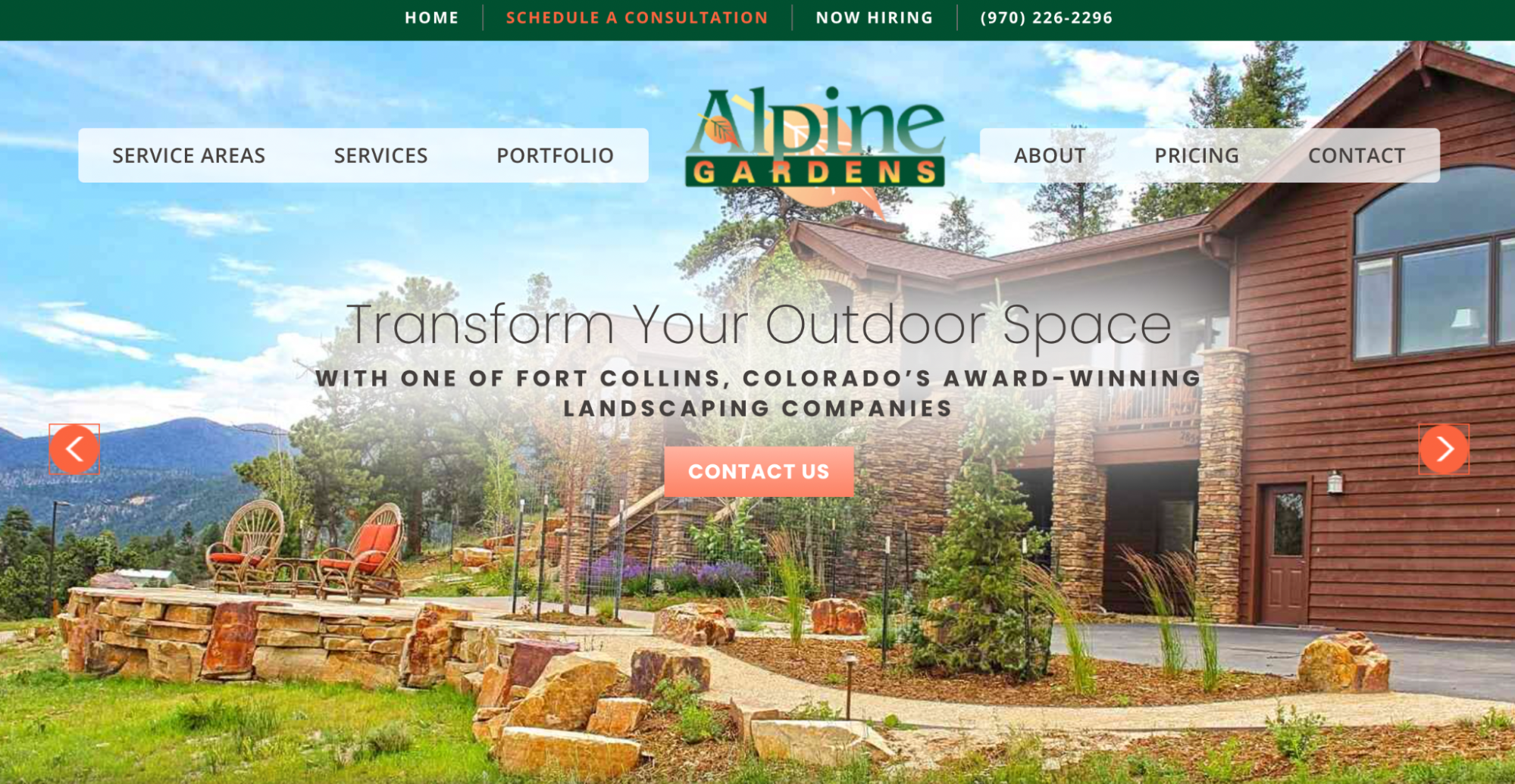 Alpine Gardens Website